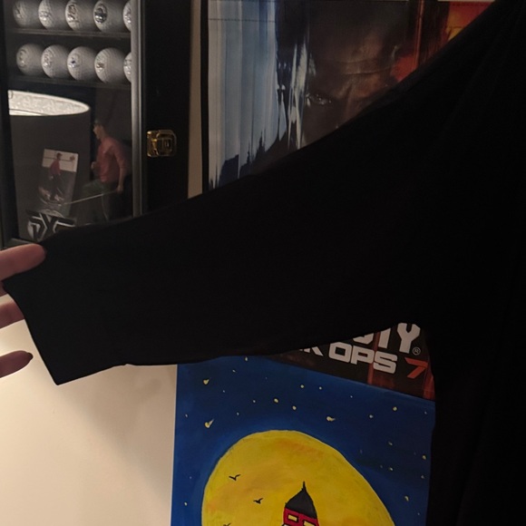 Aleeza Black Hooded Dress NWT - Picture 5 of 8